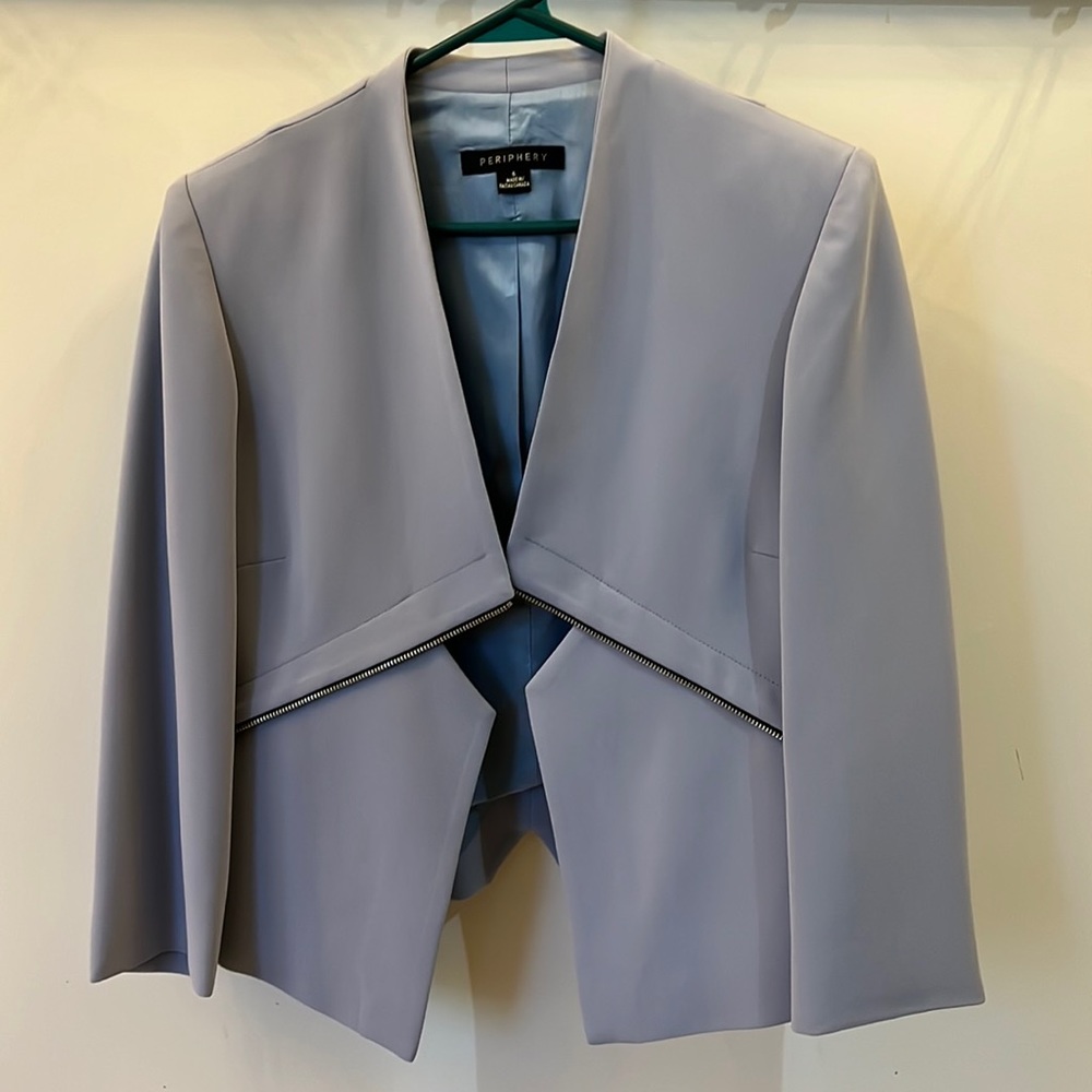 Periphery Size 6 Blazer Never Worn New with Tags Silver/grey/blue